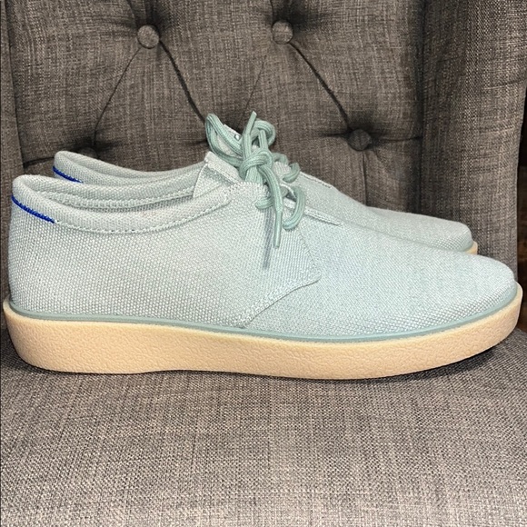 Rothy’s The Monty Men’s Hemp Fabric Size 11 Sea Green Sneaker Shoes - Picture 1 of 10